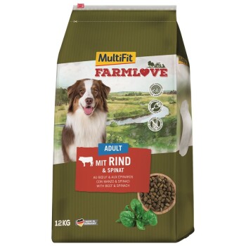 MultiFit Farmlove Adult Rind & Spinat 12kg