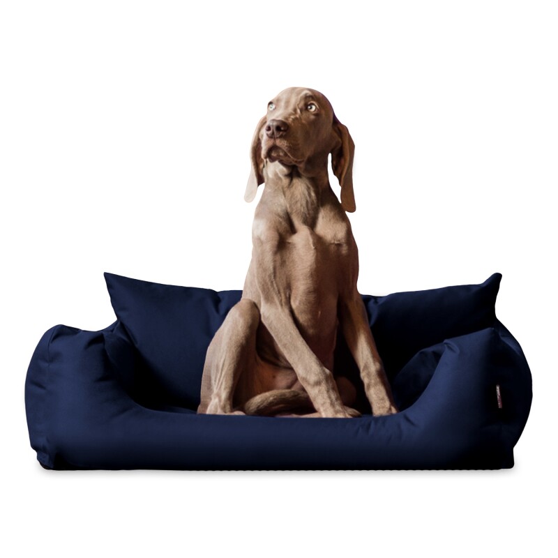 Tierlando NEMO Hundebett Hundesofa S M L Hundekorb Katzenbett 65 80 100cm dunkelblau 80 cm