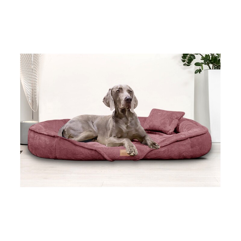 Tierlando ® XENIA - Orthopädisches Hundebett / Hundesofa hibiskus pink 1