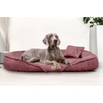 Tierlando ® XENIA - Orthopädisches Hundebett / Hundesofa hibiskus pink 1