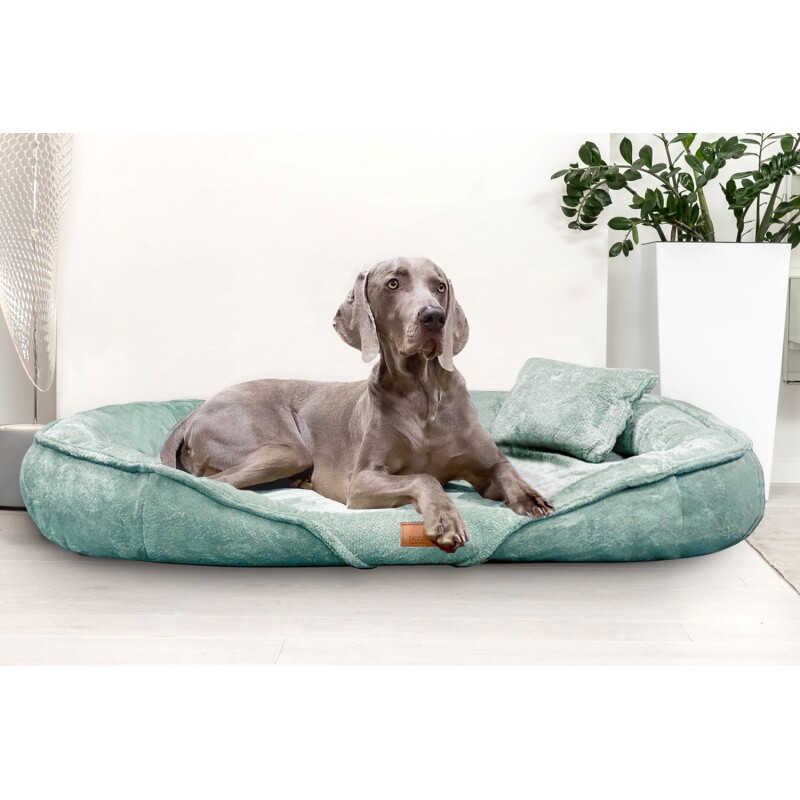 Tierlando ® XENIA - Orthopädisches Hundebett / Hundesofa mint 1