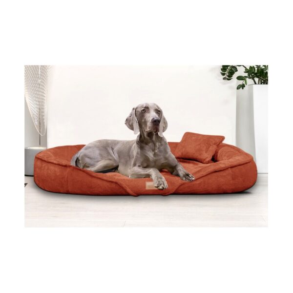 Tierlando ® XENIA - Orthopädisches Hundebett / Hundesofa terracotta 1