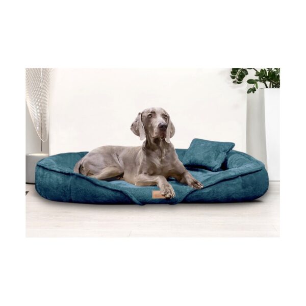 Tierlando ® XENIA - Orthopädisches Hundebett / Hundesofa petrol 1