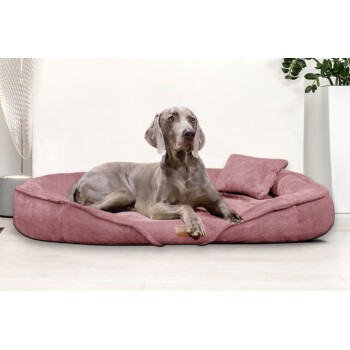 Tierlando ® XENIA - Orthopädisches Hundebett / Hundesofa altrosa 1