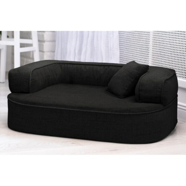 Tierlando ® Orthopädisches Hundesofa LOTTE VISCO PLUS Webstoff meliert Hundebett