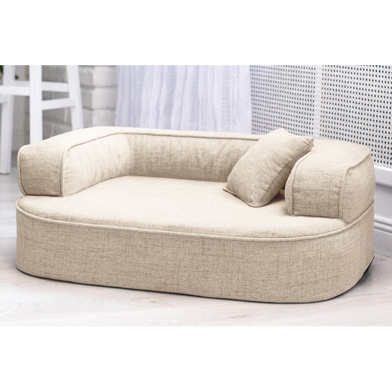 Tierlando ® LOTTE VISCO PLUS - Orthopädisches Hundesofa creme 1 m