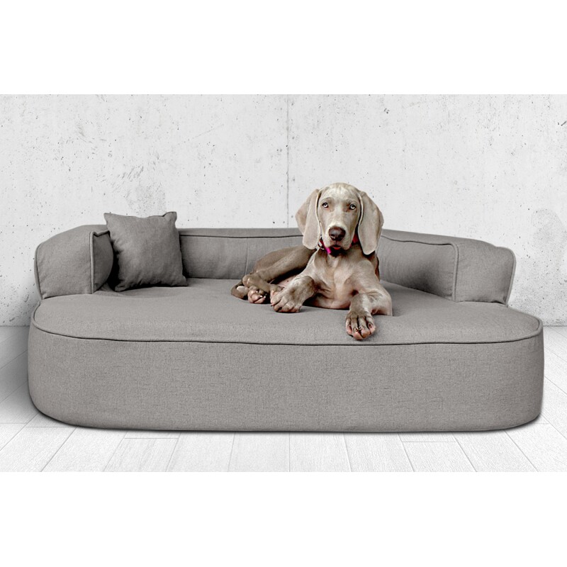 Tierlando ® LOTTE VISCO PLUS - Orthopädisches Hundesofa schwarz/ graphit 1