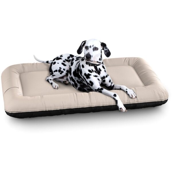 Knuffelwuff Wasserfestes In und Outdoor Hundebett Lucky Color Edition aus Nylongewebe beige XL