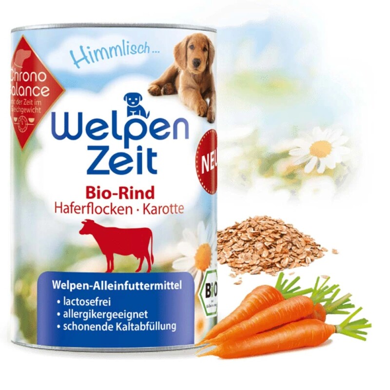 ChronoBalance Welpenfutter -Rind mit Haferflocken und Karotte 400 g