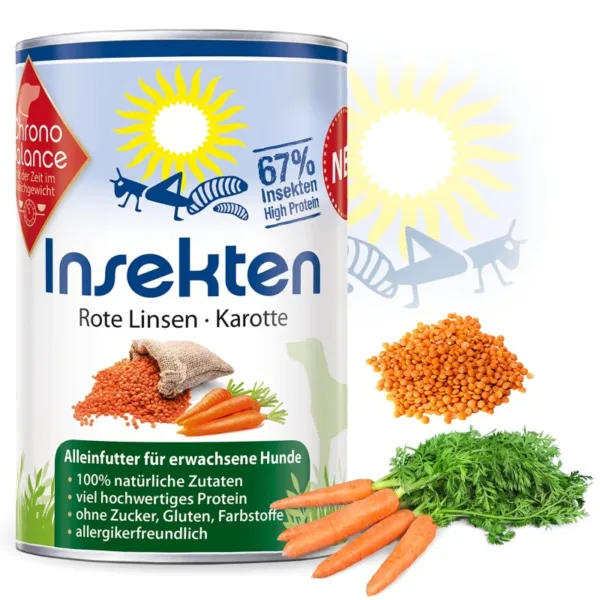 ChronoBalance Alleinfutter Insekten mit Roten Linsen und Karotte 400 g