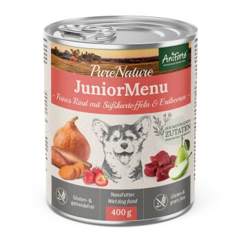 AniForte Nassfutter Junior Menue Rind 6 x 400g