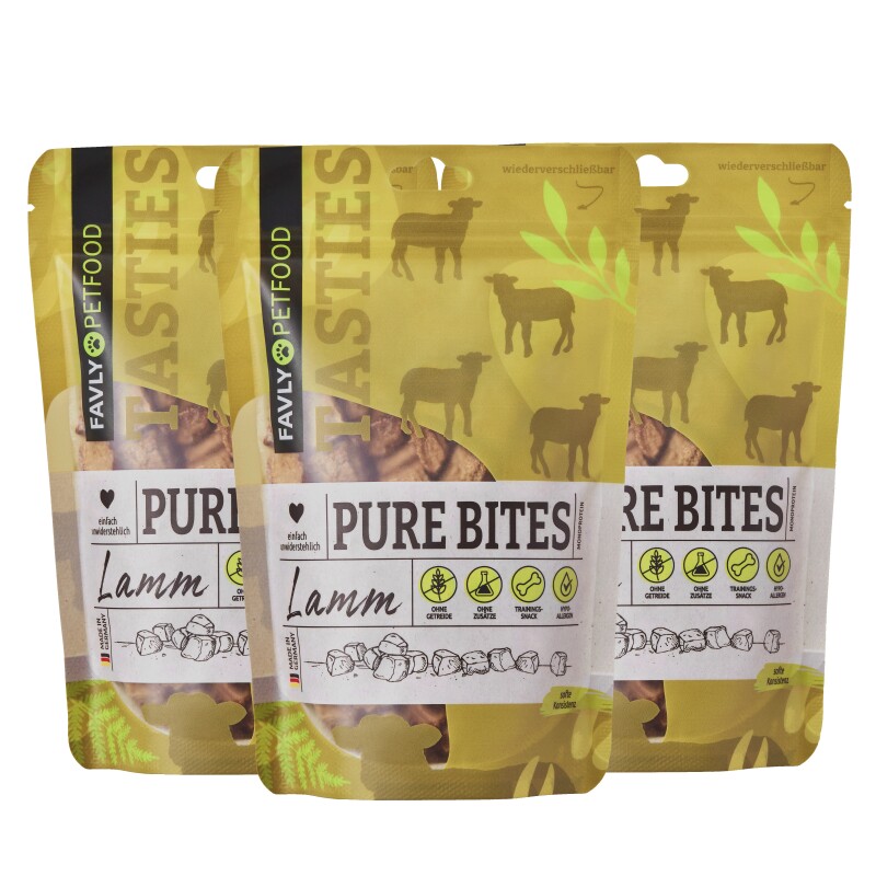 FAVLY Petfood PURE Bites Lamm 360 g