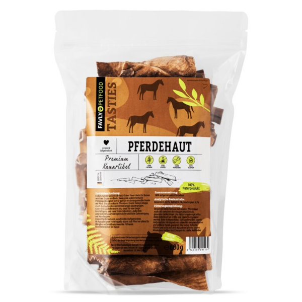 FAVLY Petfood Pferdekopfhaut 600 g