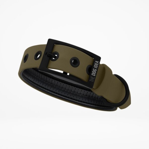 THE DOG IDEA Biothane Halsband Khaki khaki M