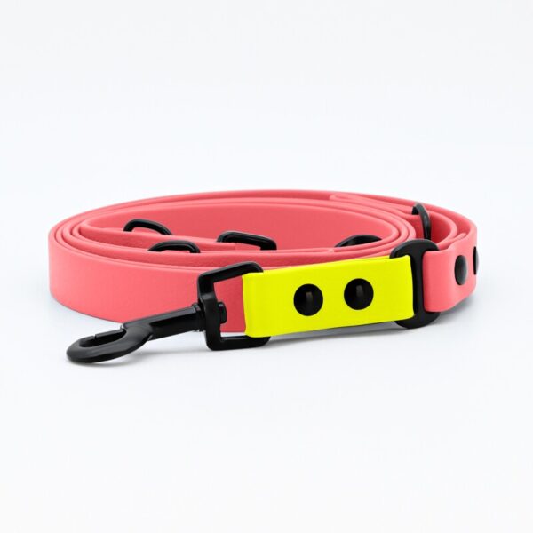 THE DOG IDEA Biothane Hundeleine Coral neon gelb