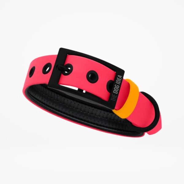 THE DOG IDEA Biothane Halsband Pink pfirsich XL