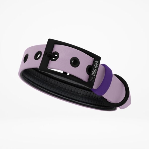 THE DOG IDEA Biothane Halsband Lavendel violett S