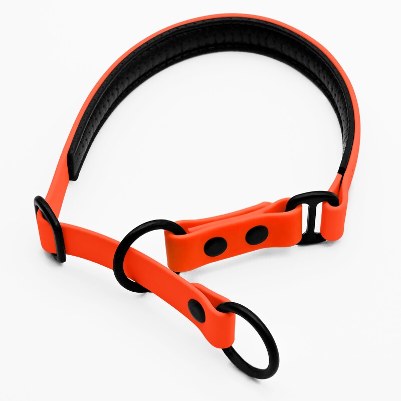 THE DOG IDEA Zugstopp Halsband Orange XS