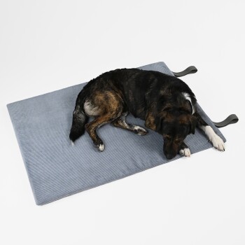 THE DOG IDEA Reisebett Travelbed blau/ grau M