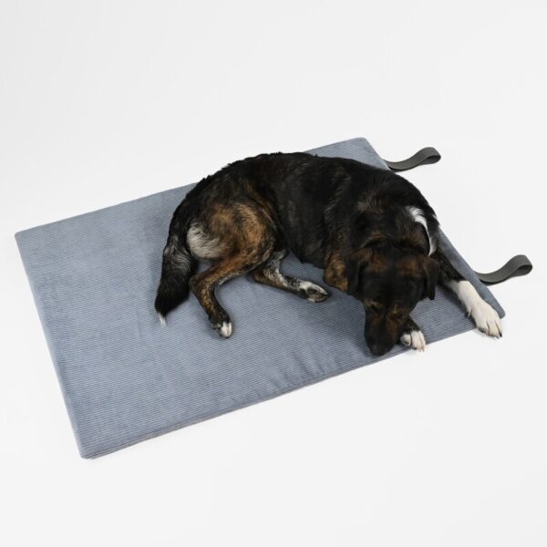 THE DOG IDEA Reisebett Travelbed blau/ grau L