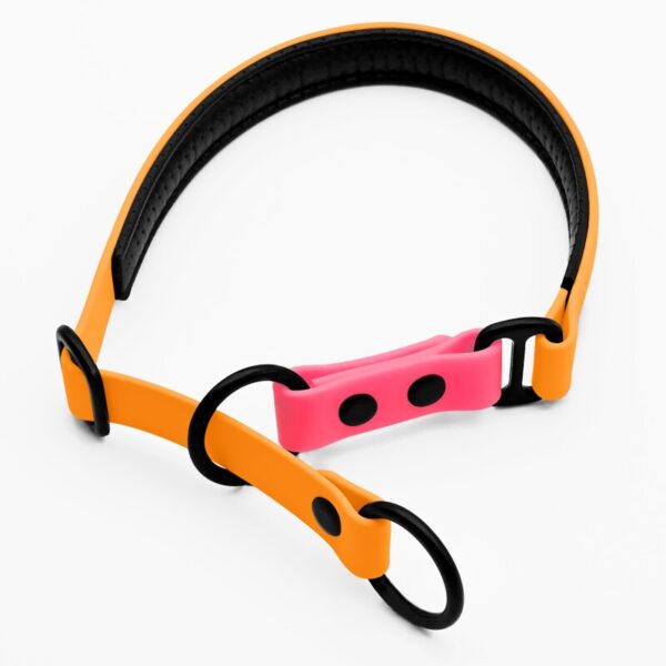 THE DOG IDEA Zugstopp Halsband Peach pink XS