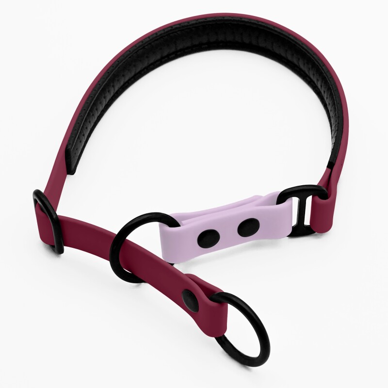 THE DOG IDEA Zugstopp Halsband Bordeaux XS