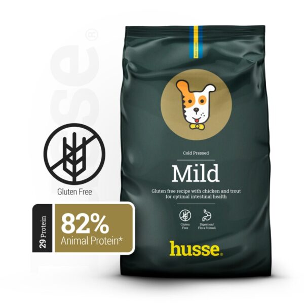 husse 2 x 12 kg Mild Glutenfreie Rezeptur mit Huhn und Forelle für eine optimale Darmgesund