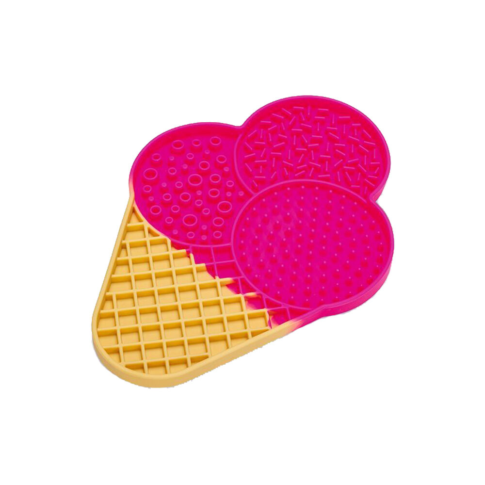 Beeztees Leckermatte Eis – Rosa – 21 x 15 x 1