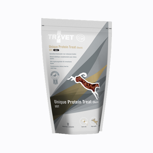 TROVET Unique Protein Treats UDT (Duck) Hond - Mini - 3 x 125 gr