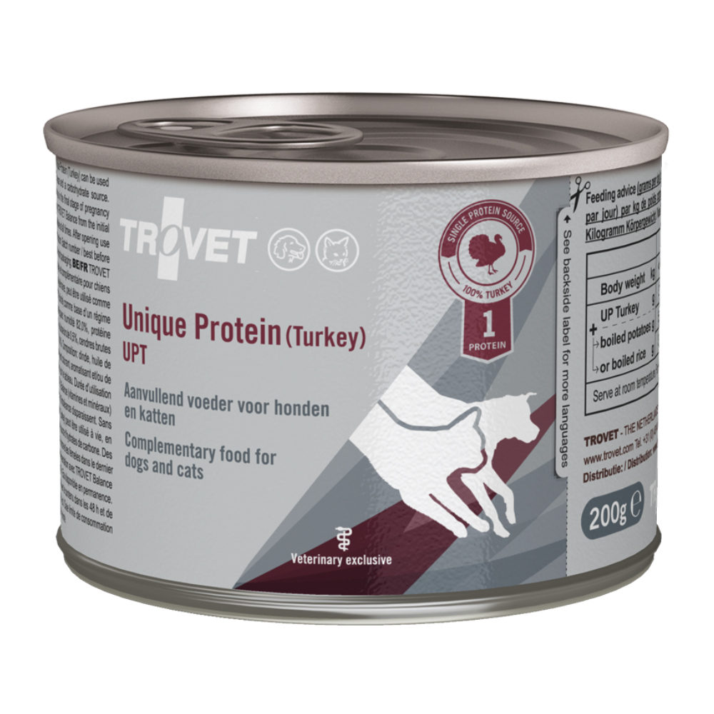 TROVET Unique Protein UPT - Turkey - 6 x 200 g