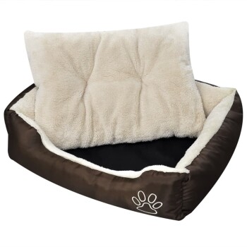 VidaXL Hundebett Braun und Beige 70 cm