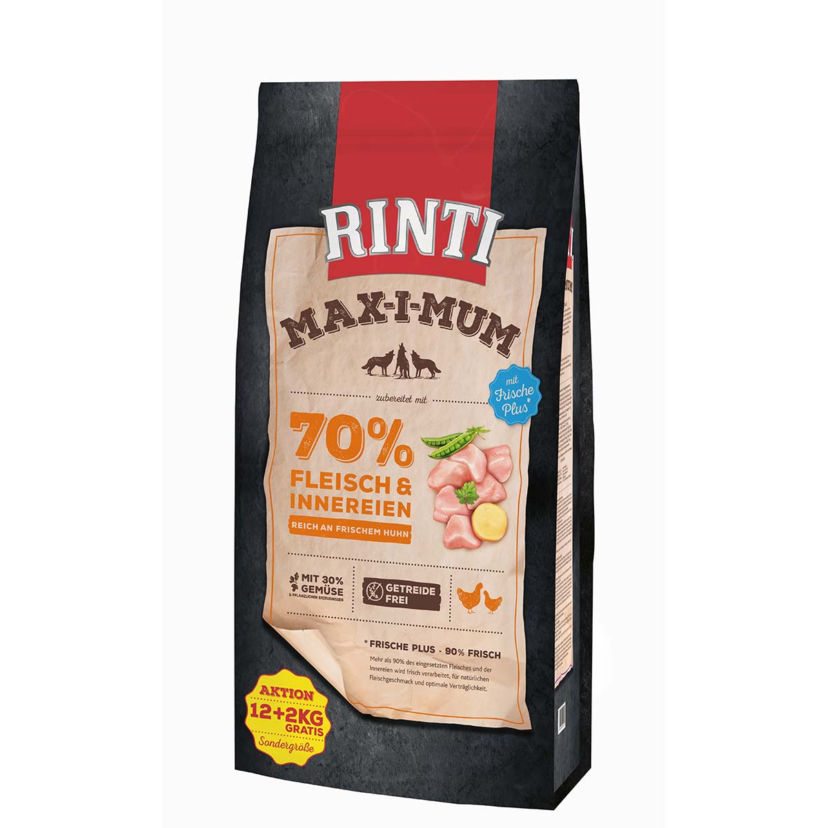 Rinti Max-i-Mum Huhn 12kg + 2kg gratis