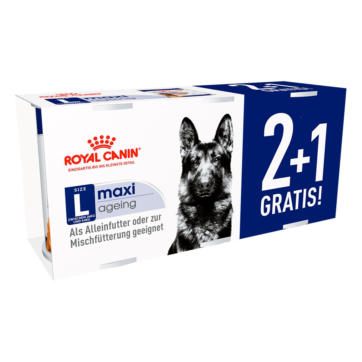 Royal Canin 2+1 gratis SHN Maxi Ageing Loaf 410g