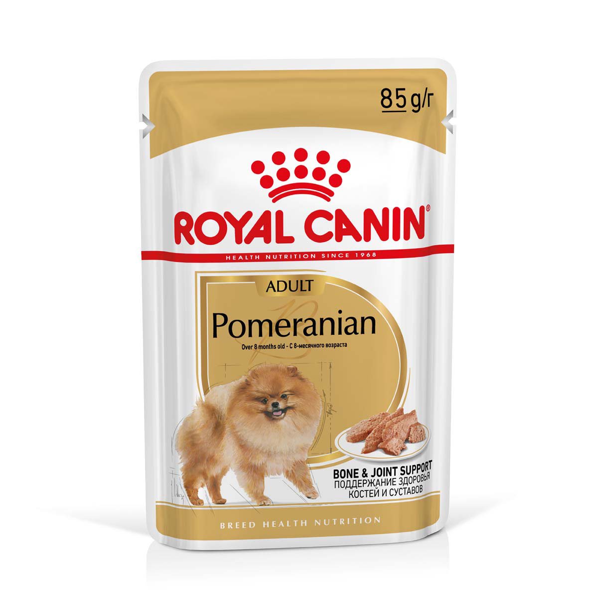 ROYAL CANIN POMERANIAN ADULT MOUSSE Feuchtnahrung für ausgewachsene Zwergspitze (>8 Monate) 12x85