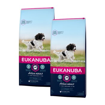 EUKANUBA Active Adult Medium Breed mit Huhn 2x3 kg