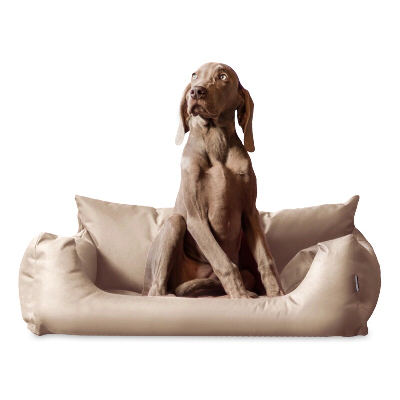 Tierlando NEMO Hundebett Hundesofa S M L Hundekorb Katzenbett 65 80 100cm beige 65 cm