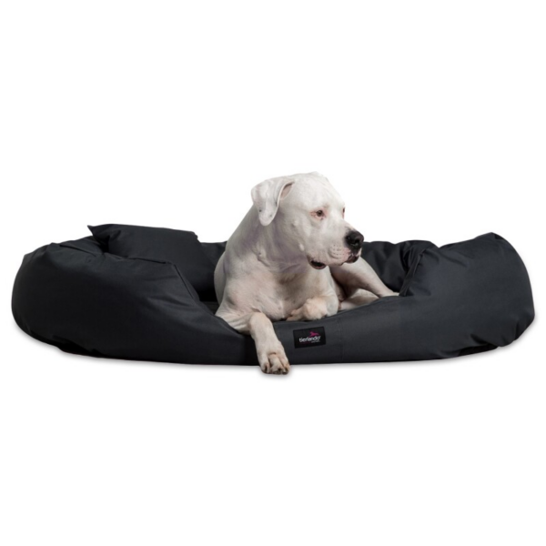 Tierlando ® ARES VISCO Polyester - Orthopädisches Hundebett schwarz 1