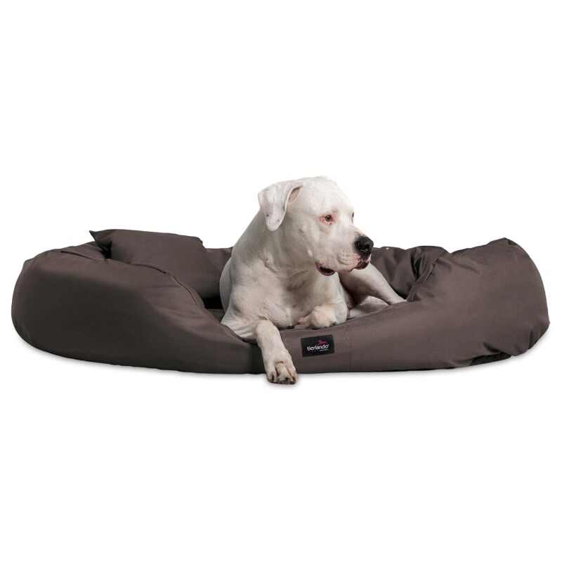 Tierlando ® ARES VISCO Polyester - Orthopädisches Hundebett braun 1