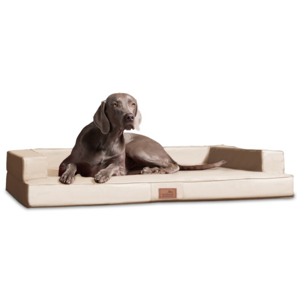 Tierlando ® Orthopädisches Design Hundesofa GIBSON VISCO Kunstleder kubische Form