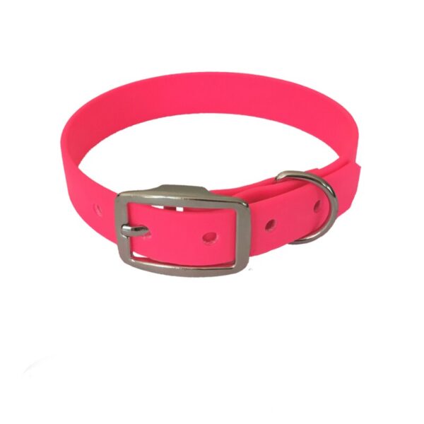 bio-leine 21-30cm HU Biothane Halsband leuchtendes rosa 21 cm