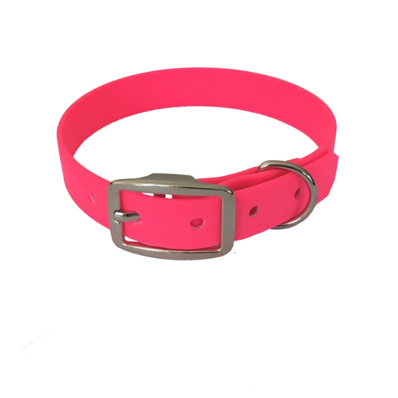 bio-leine 21-30cm HU Biothane Halsband leuchtendes rosa 21 cm