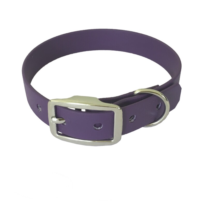 bio-leine 21-30cm HU Biothane Halsband violett 21 cm