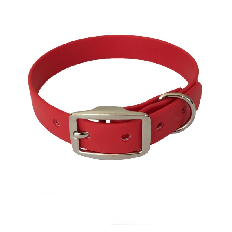 bio-leine 21-30cm HU Biothane Halsband rot 21 cm