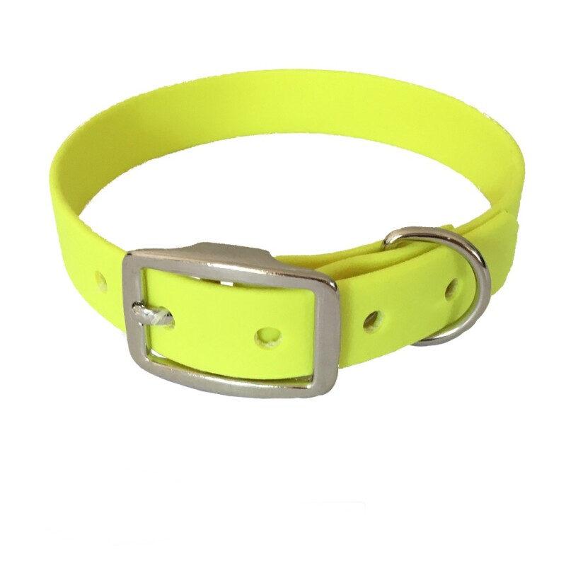 bio-leine 21-30cm HU Biothane Halsband neon gelb 21 cm