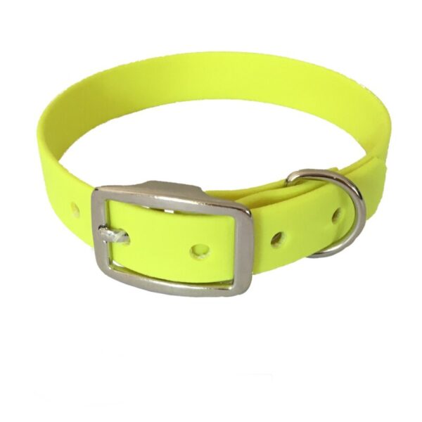 bio-leine 21-30cm HU Biothane Halsband neon gelb 24 cm