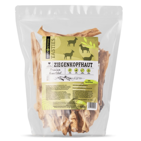 FAVLY Petfood Ziegenkopfhaut 600 g