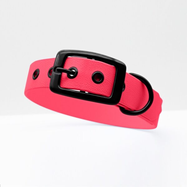 THE DOG IDEA Biothane Halsband Pink Schwarz XL