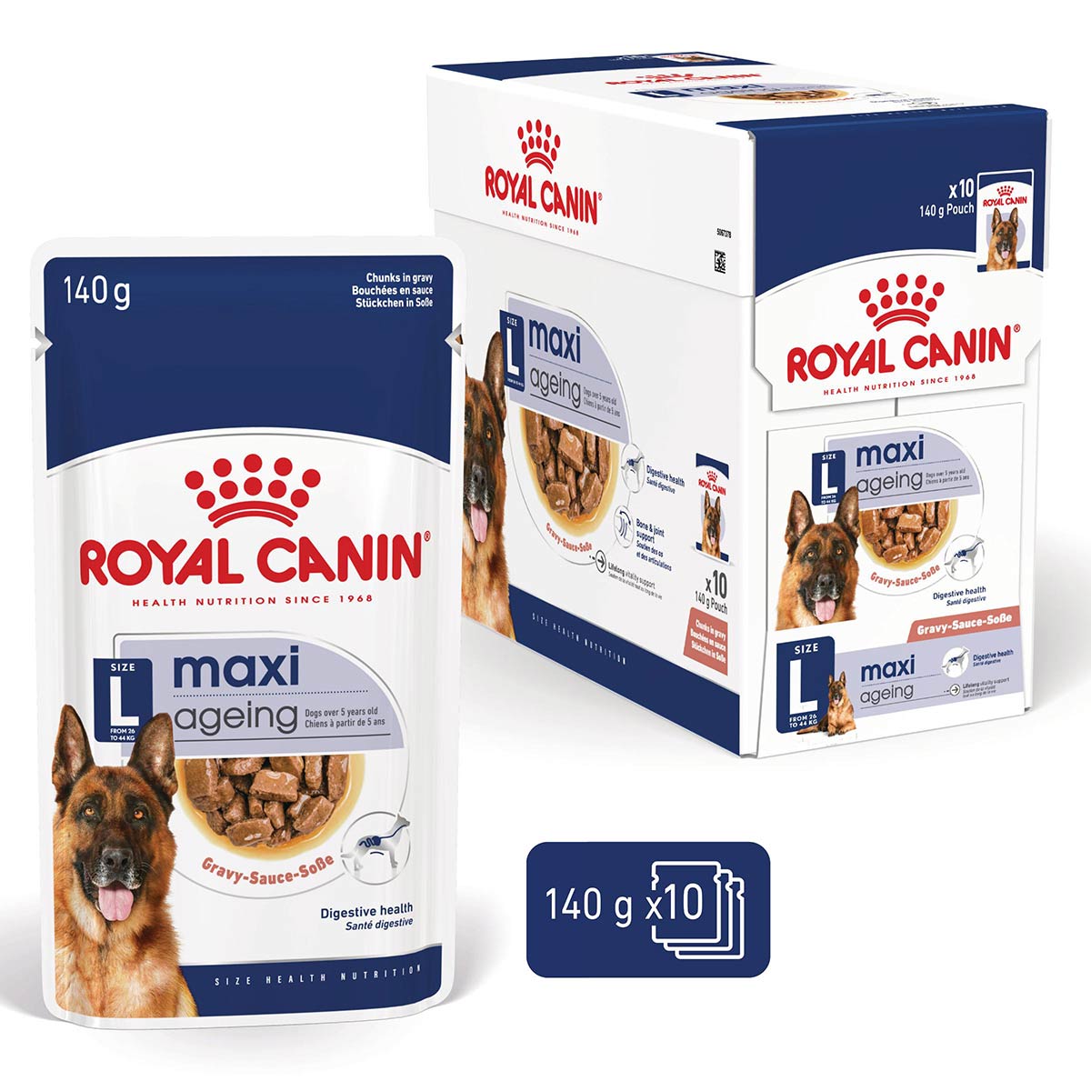 Royal Canin SHN Maxi Ageing Gravy 10x140g