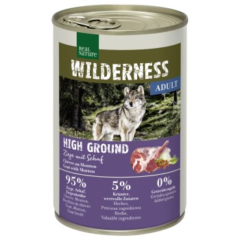 REAL NATURE WILDERNESS Nassfutter für Hunde Adult 12x400 g