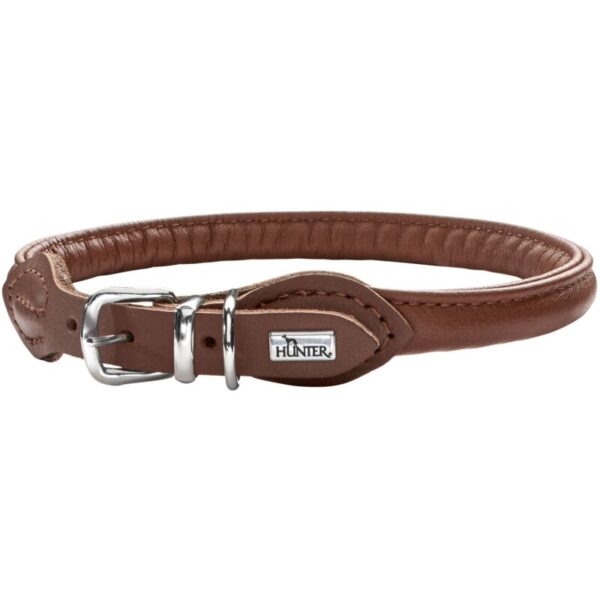 Hunter Halsband Round & Soft braun 50 cm